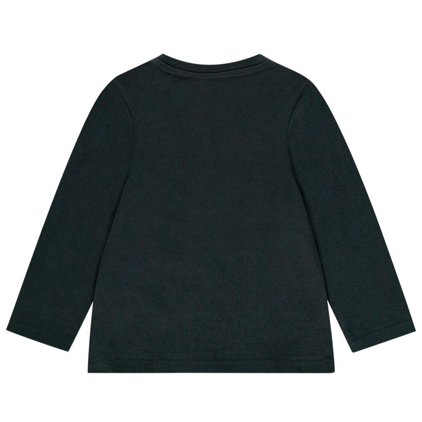 T-shirt manches longues à motif ludique pour enfant garçon - Gris foncé