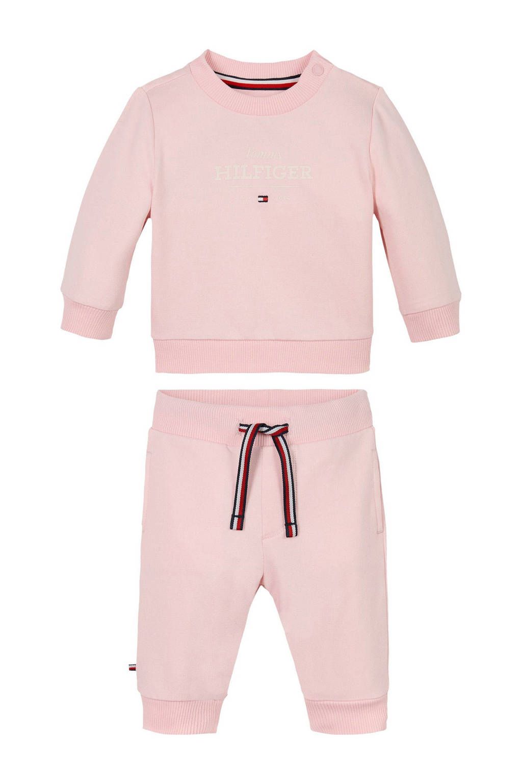 Tommy Hilfiger sweater + broek lichtroze