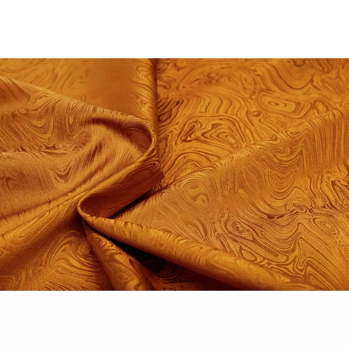 Nachtvorhang Jacquard Moiré Orange