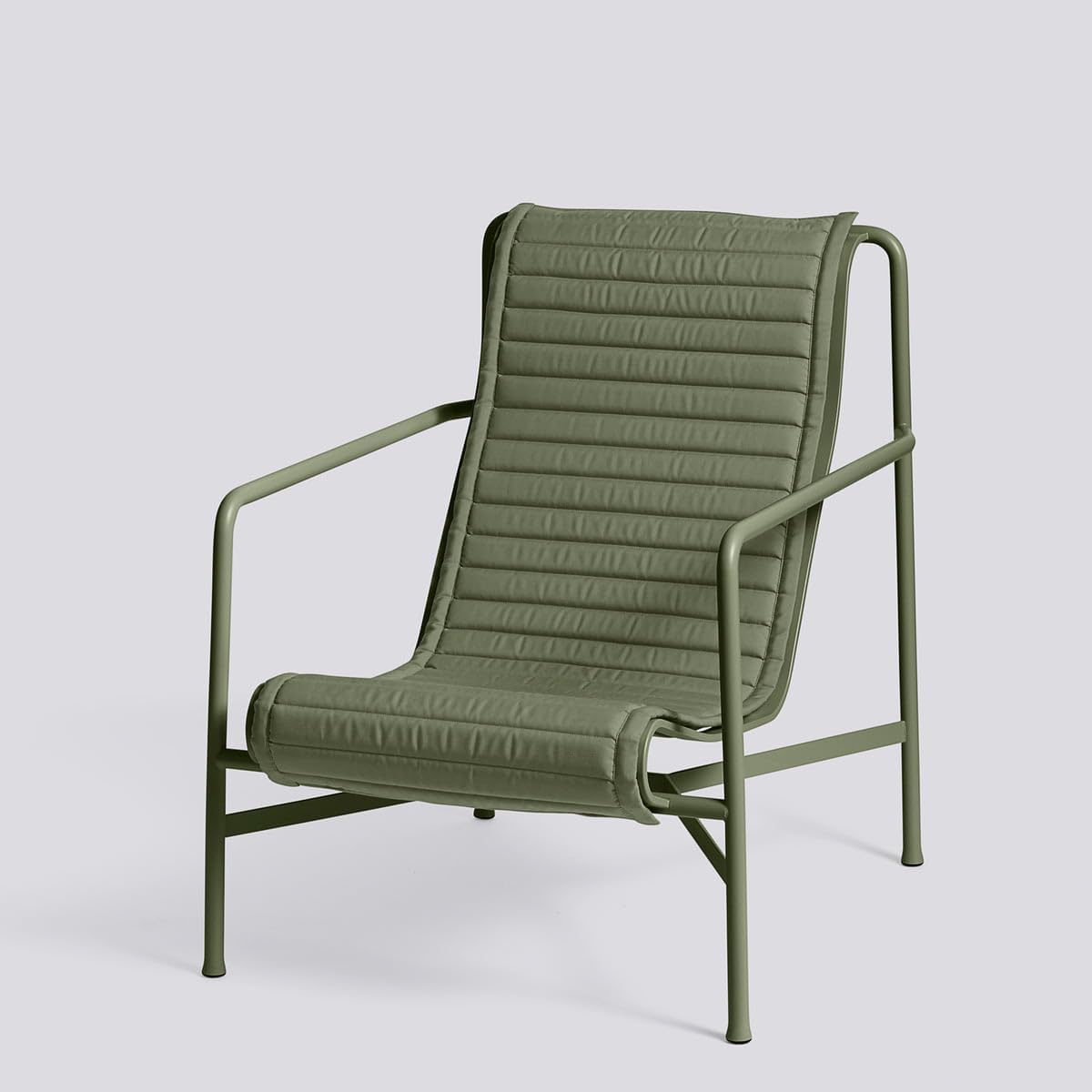 HAY - Palissade Quilted Cushion für Lounge Chair High, anthrazit