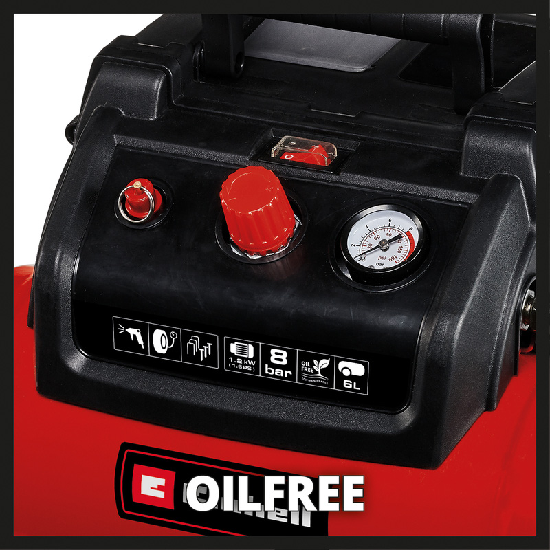 Einhell TC-AC 190/6/8 compressor olievrij 6L