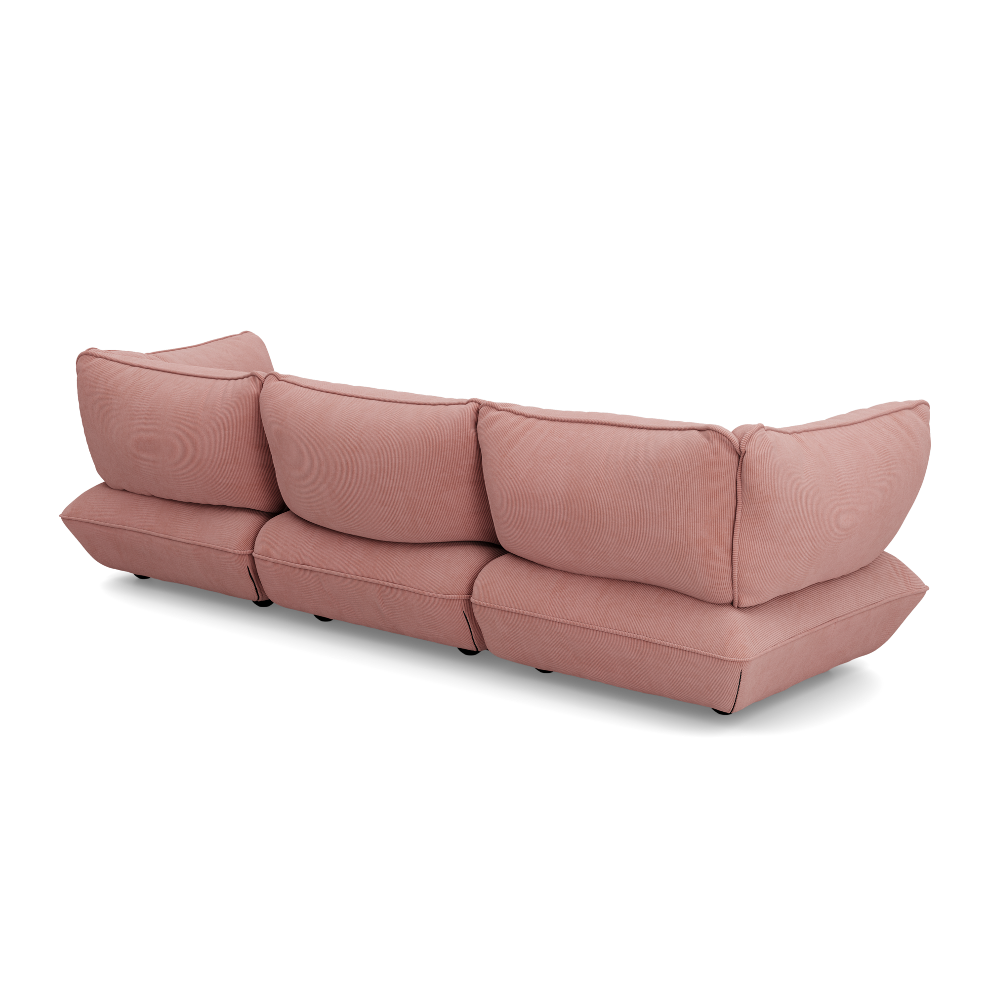 3-zitsbank Sumo cord recycled soft pink