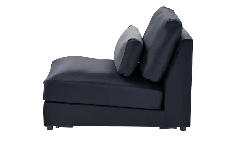 Element Branna Anthrazit Samt 1-Sitzer