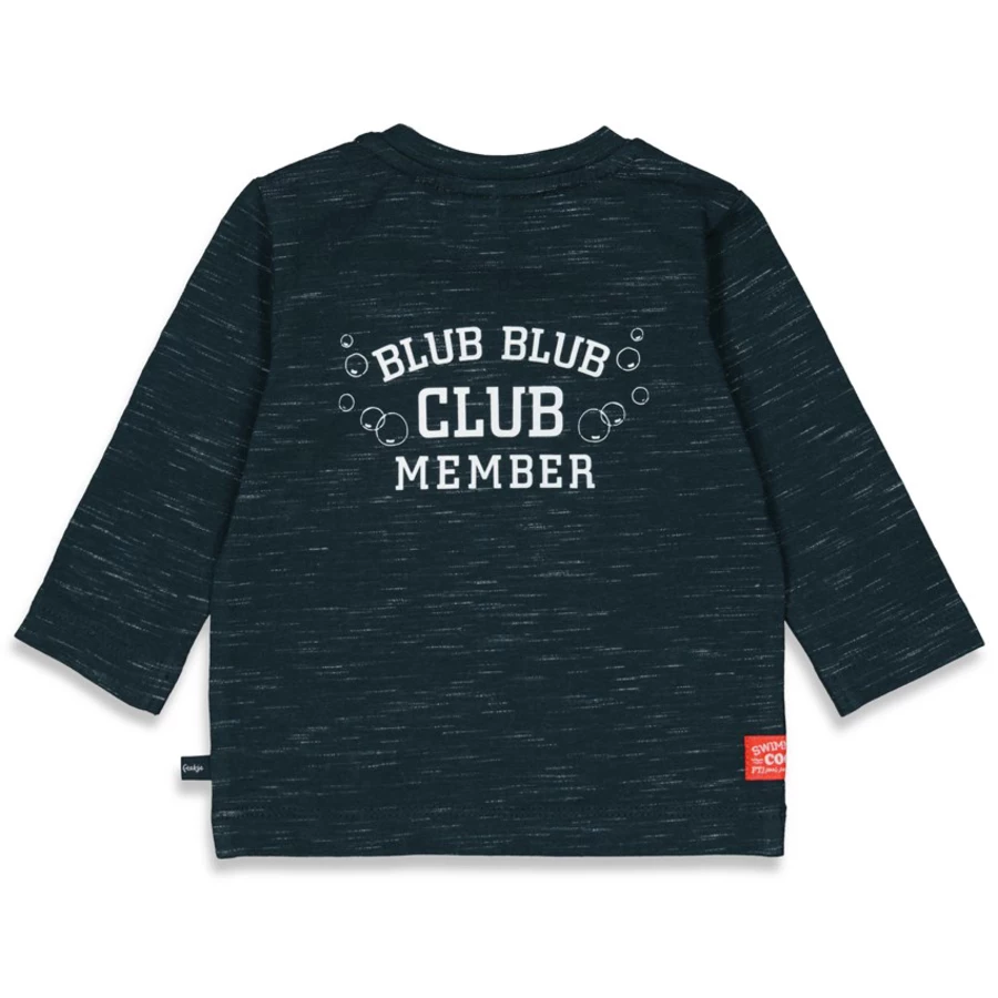 Feetje Langarmshirt Blub Club Marine Melange