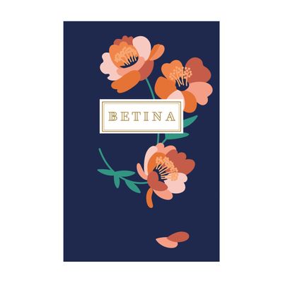 Agenda Betina - 1 jour par page - 12 x 17 cm - différents modèles disponibles - Hamelin