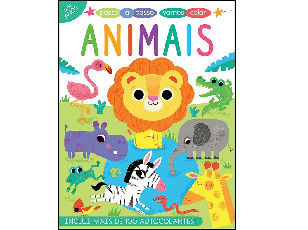 LIVRO PASSO A PASSO VAMOS COLAR: ANIMAIS