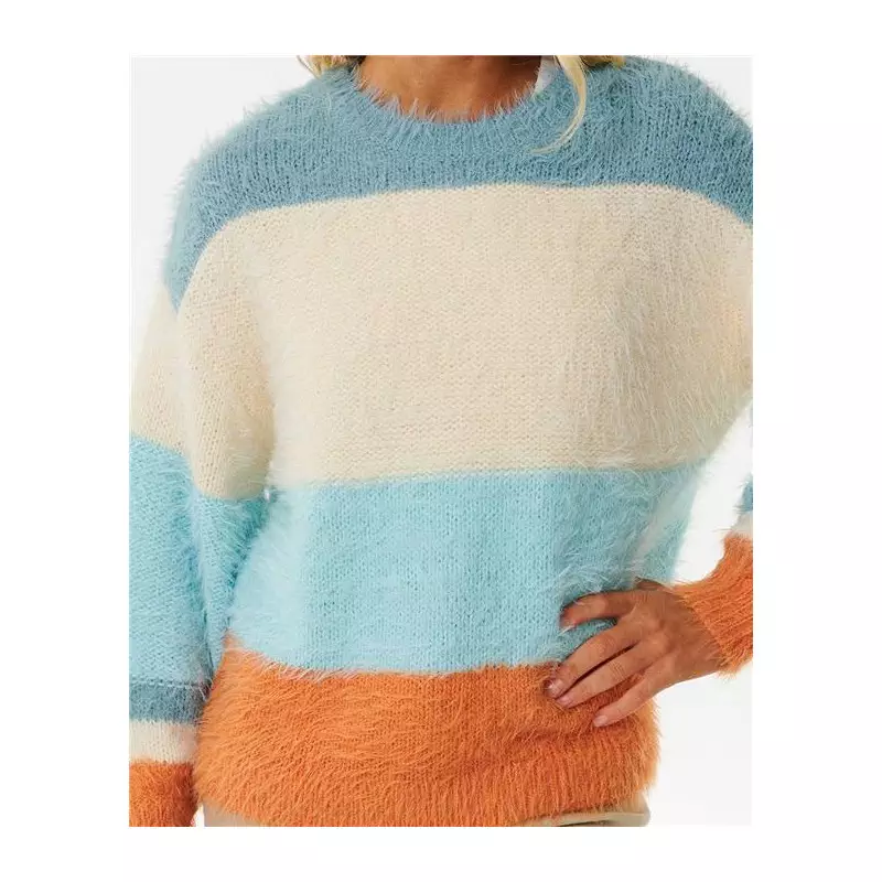 Pull femme RIPCURL Sunrise Sessions Sweater Light Blue XS