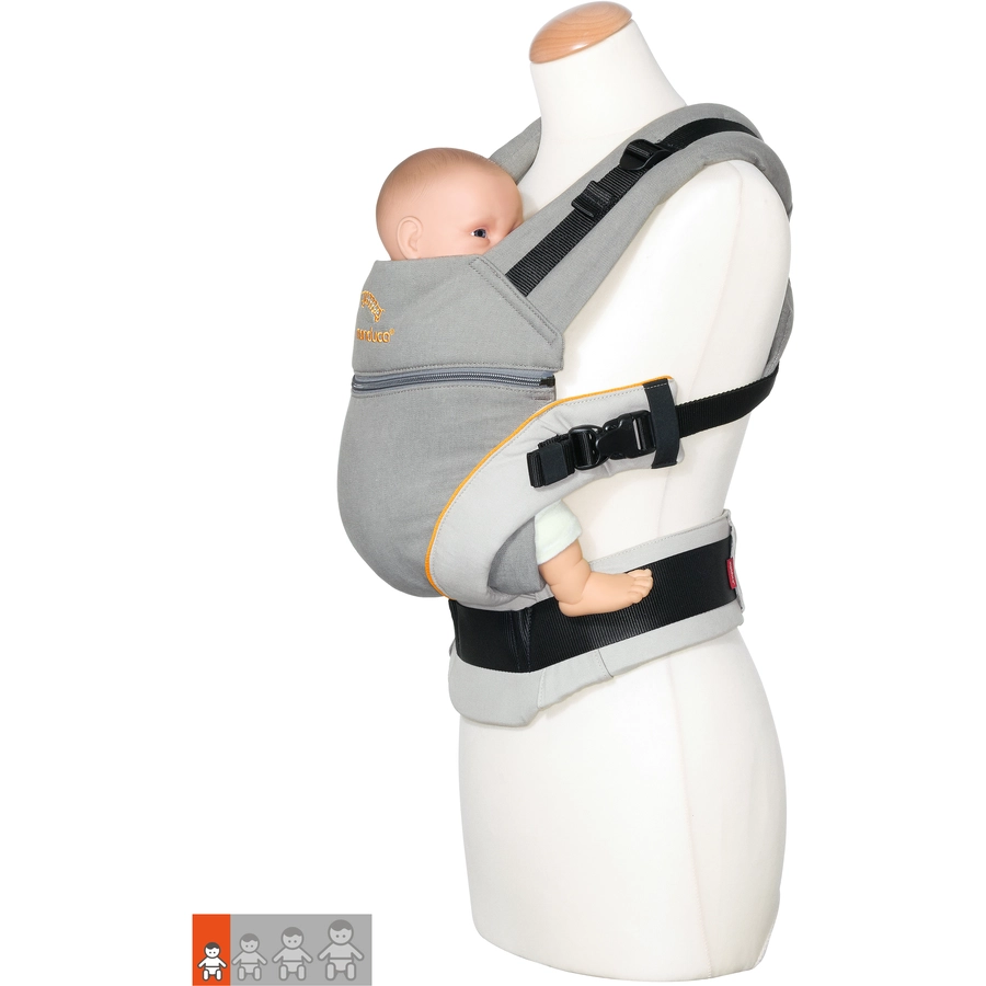 manduca Babytrage XT Cotton Grey-White