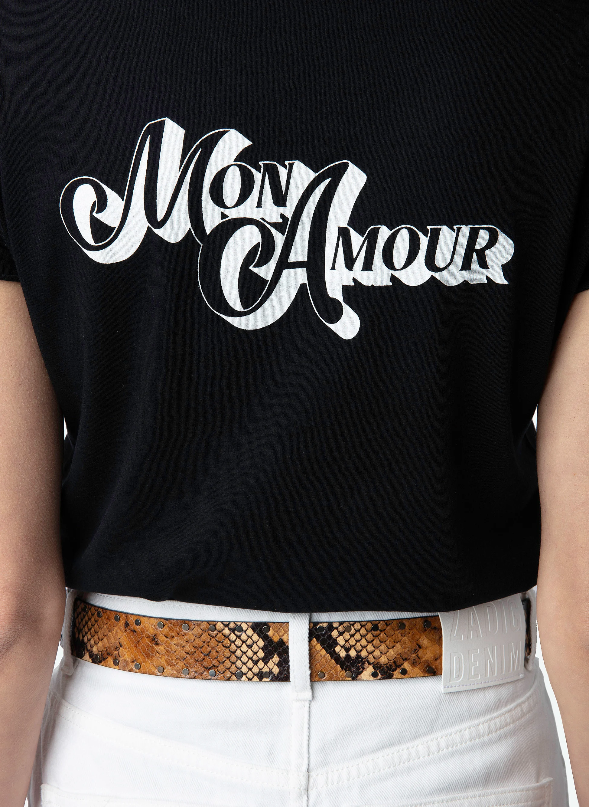 Tee-shirt tunisien en coton biologique | Noir