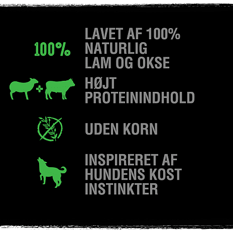 Tørfoder m. lam og okse
