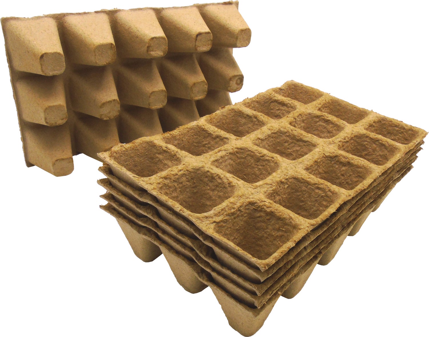 Nature kweekpottrays 15 vaks 5 x 5 x 5 cm 6 stuks