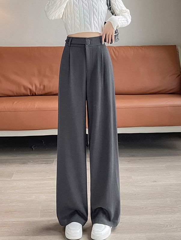 Ingrath - High Rise Plain Wide Leg Suit Pants (verschillende ontwerpen)