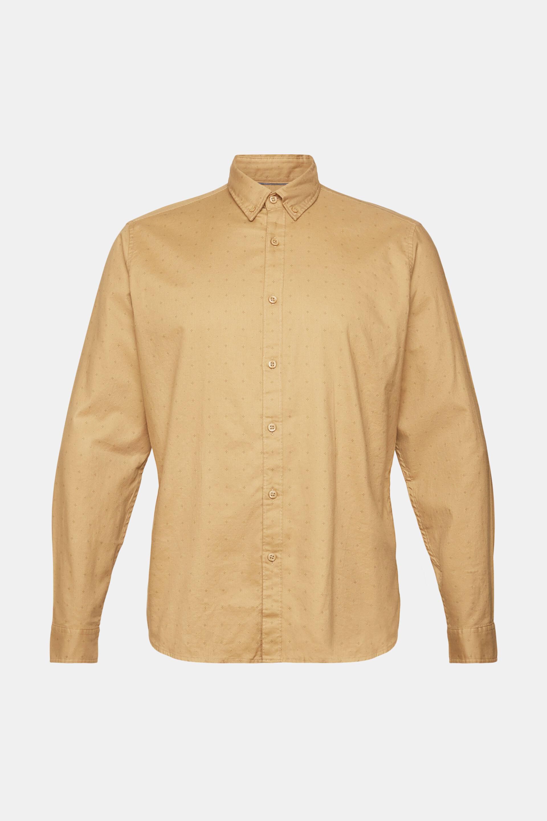 Chemise à col boutonné ornée d’un mini-imprimé