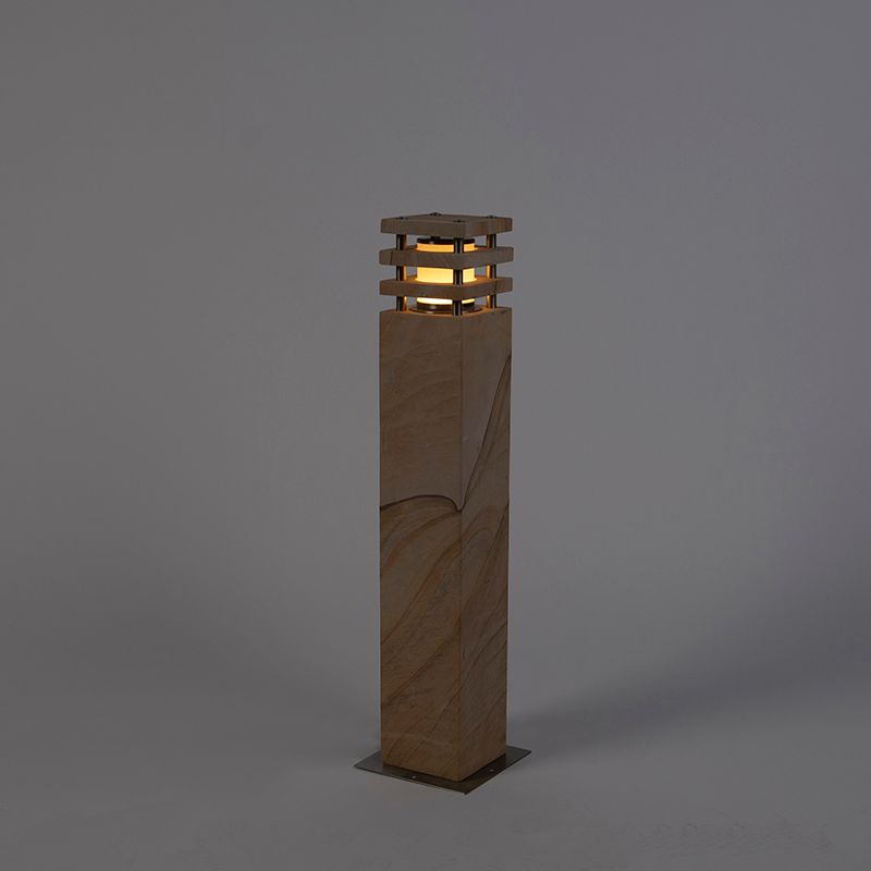 Moderne staande buitenlamp zandsteen 70 cm - Grumpy