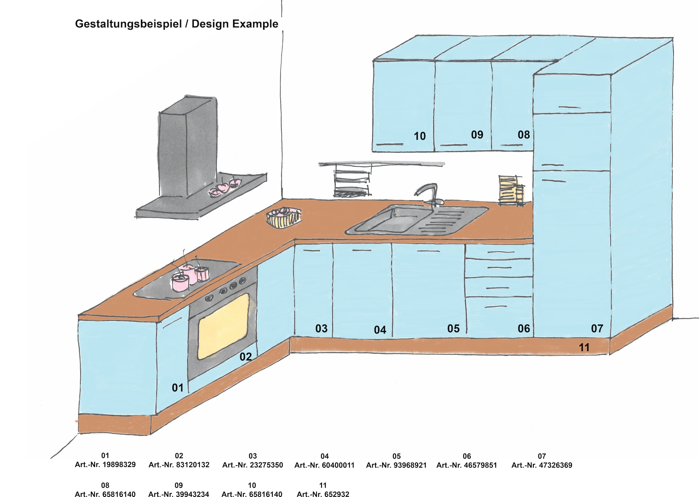KOCHSTATION Spülenschrank »KS-Cara« Breite 60 cm