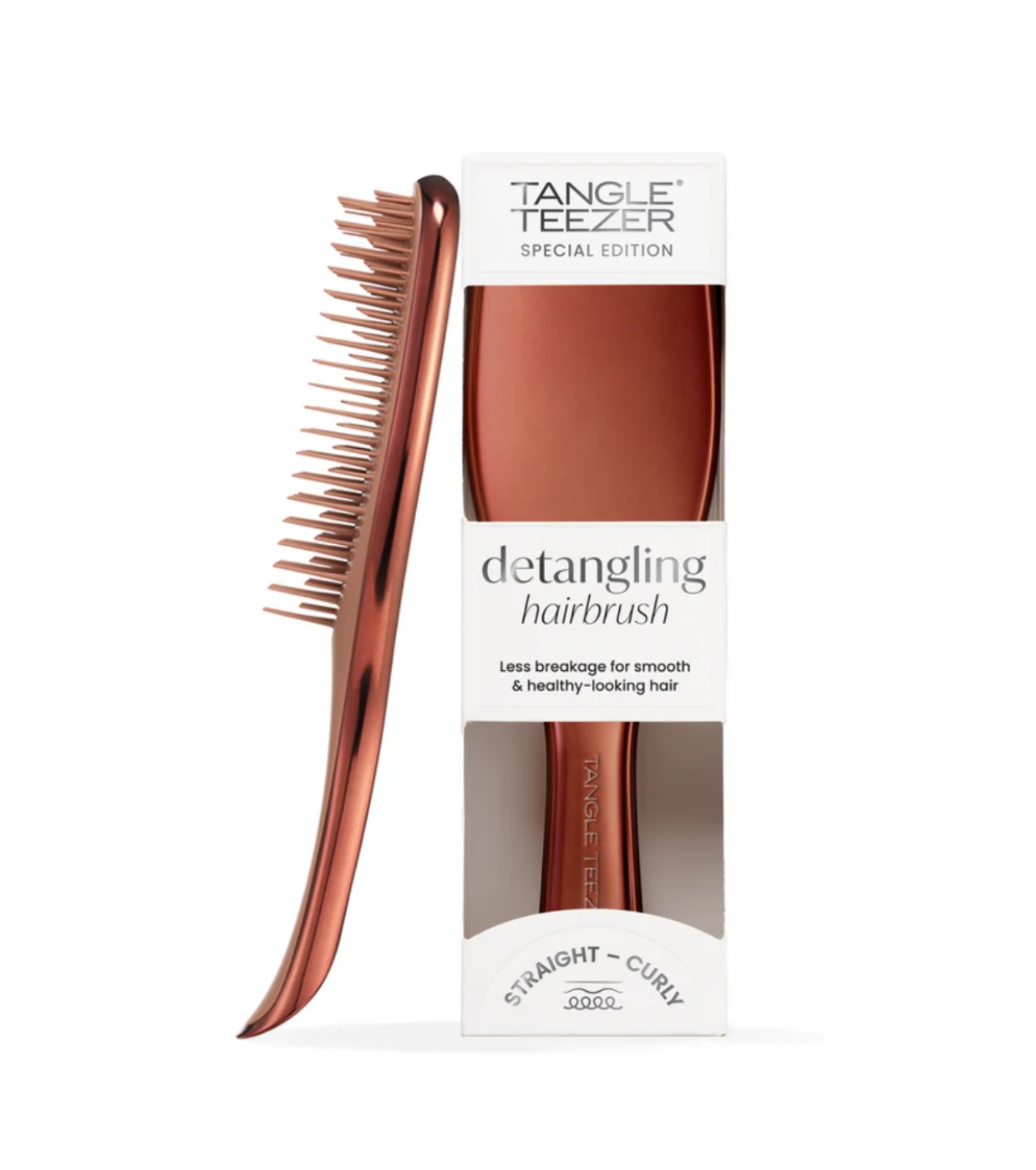 Tangle Teezer - Escova desembaraçadora com cabo The Ultimate Detangler Chrome - Chocolate Bronze