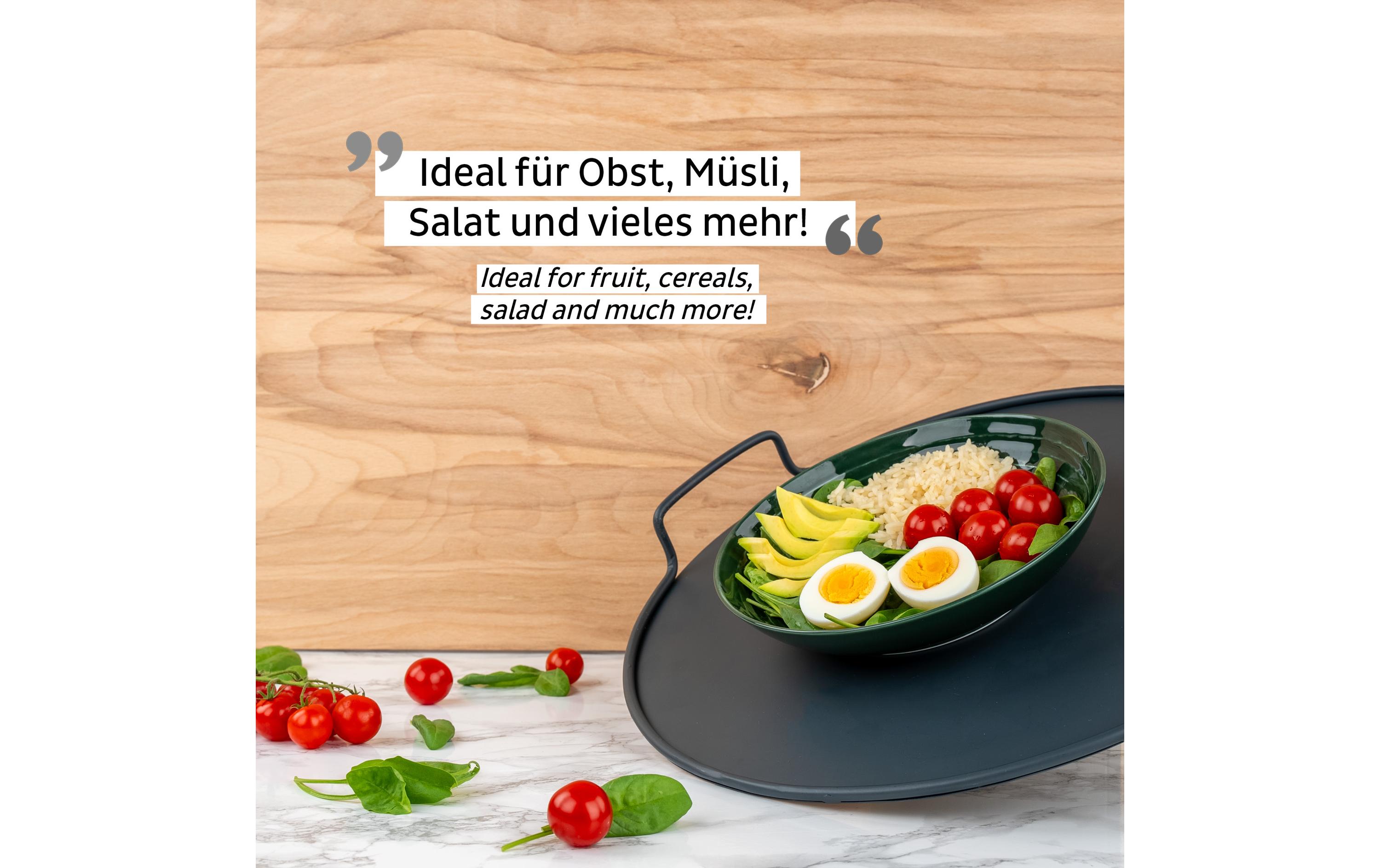 Magnet-Food-Bowls DunkelgrünStabile Outdoor-Schale für unterwegs