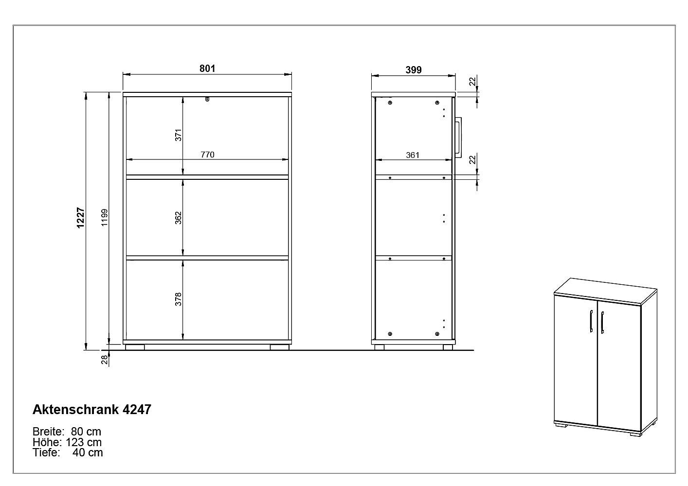 Aktenschrank PROFI 2.0