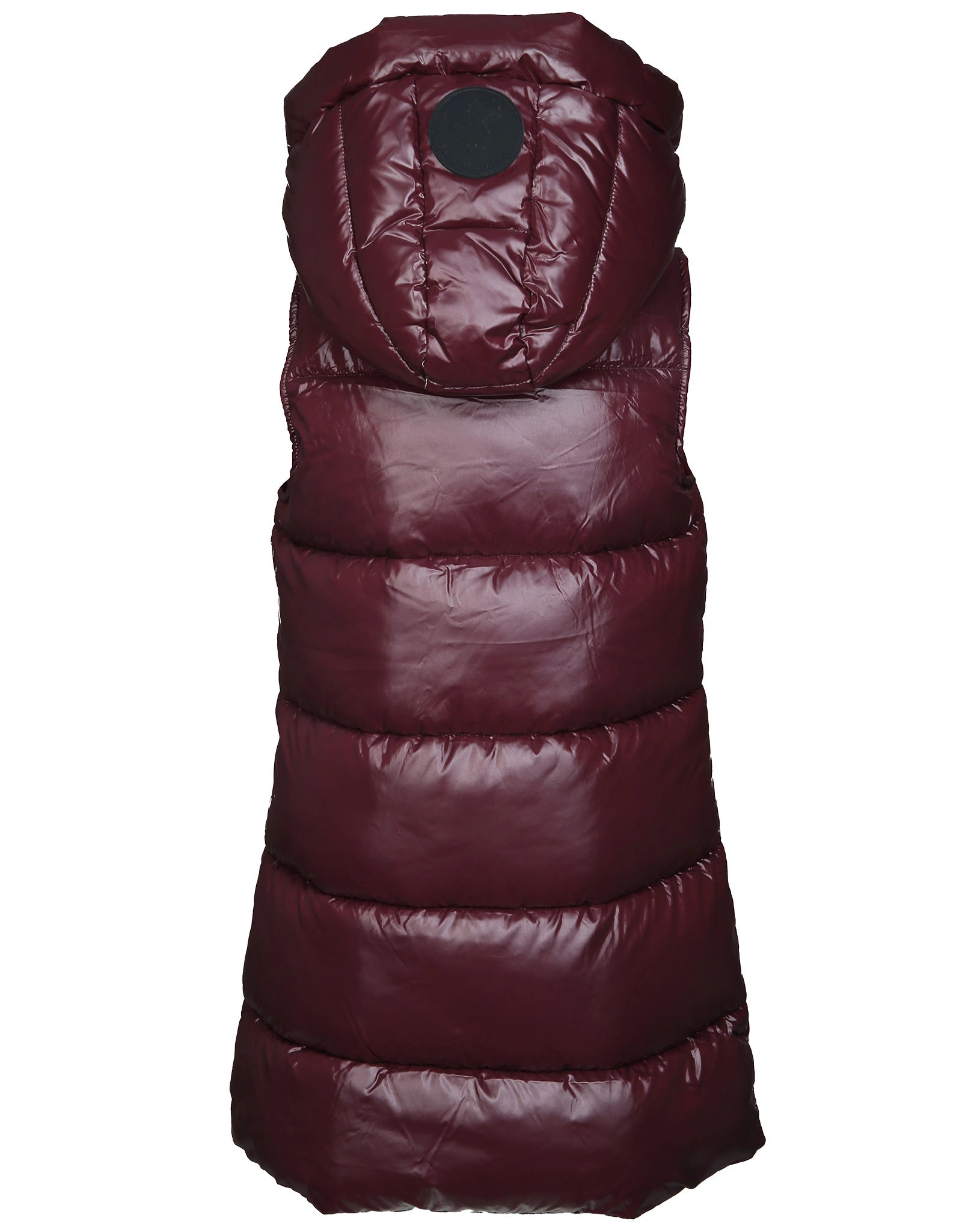 Steppweste UMA LUCK lang in burgundy black