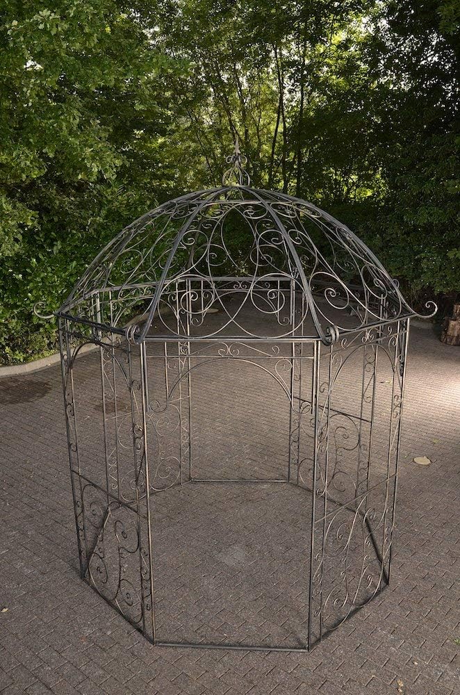 CLP Rosenpavillon Leila I Rankpavillion Aus Pulverbeschichtetem Eisen I Gartendekoration Im Jugendsstil, Farbe:Bronze