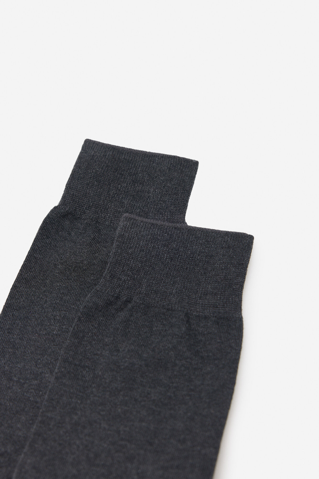 Pack 2 calcetines lisos - Gris oscuro
