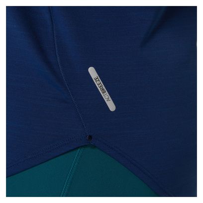 Maillot manches courtes Femme Asics Road Bleu