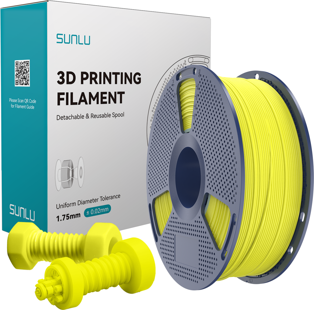 SUNLU  High-Speed ABS Yellow, 1,75 mm / 1000 g    ABS Filament für High Speed Druck mit bis zu 350 mm/s in Yellow