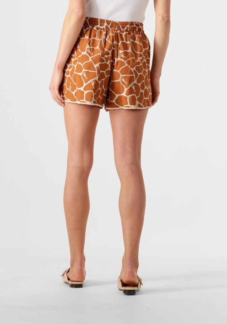 bruine scarlett poppies korte broek kosos shorts