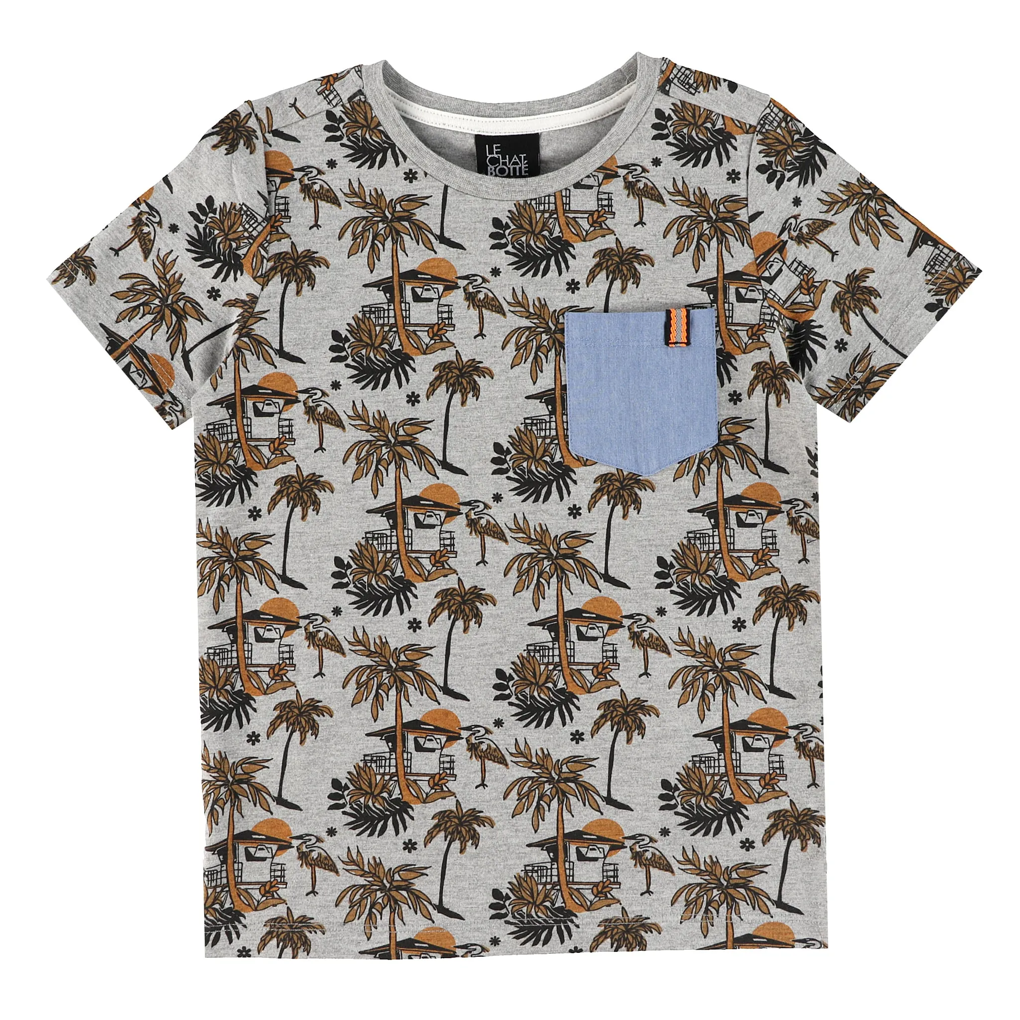 Chat Botté T-shirt Imprimé Tiki Vibe 2-8ans