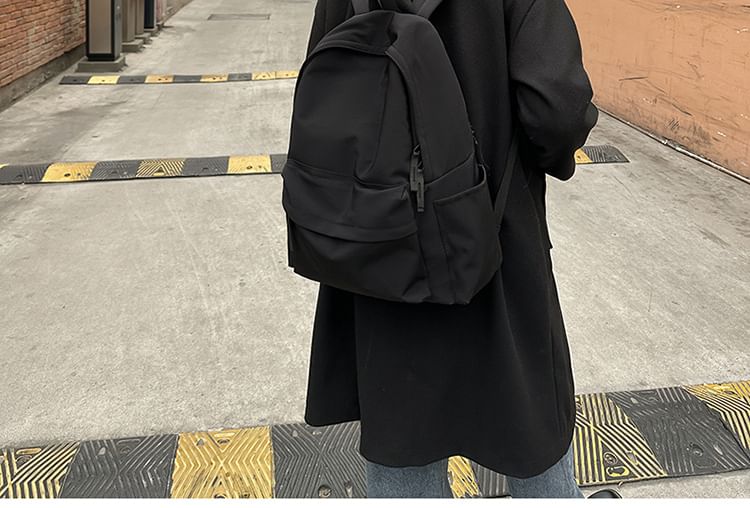 Mulgam - Effen nylon rugzak