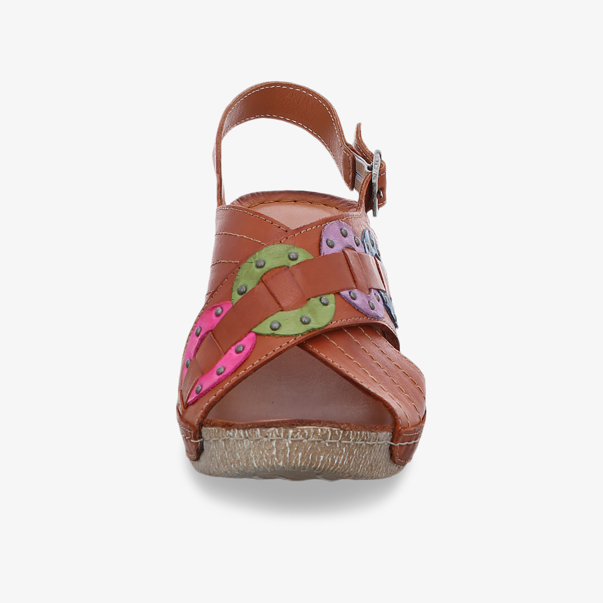 Gemini Damen Keilsandalen braun