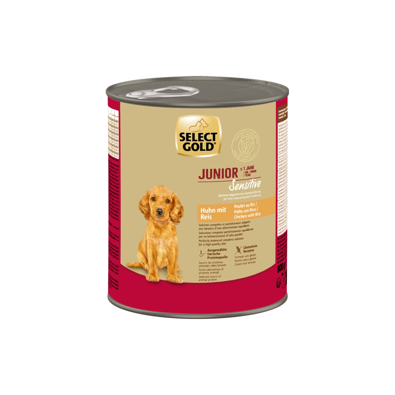 SELECT GOLD Sensitive Junior Huhn und Reis 6x800 g