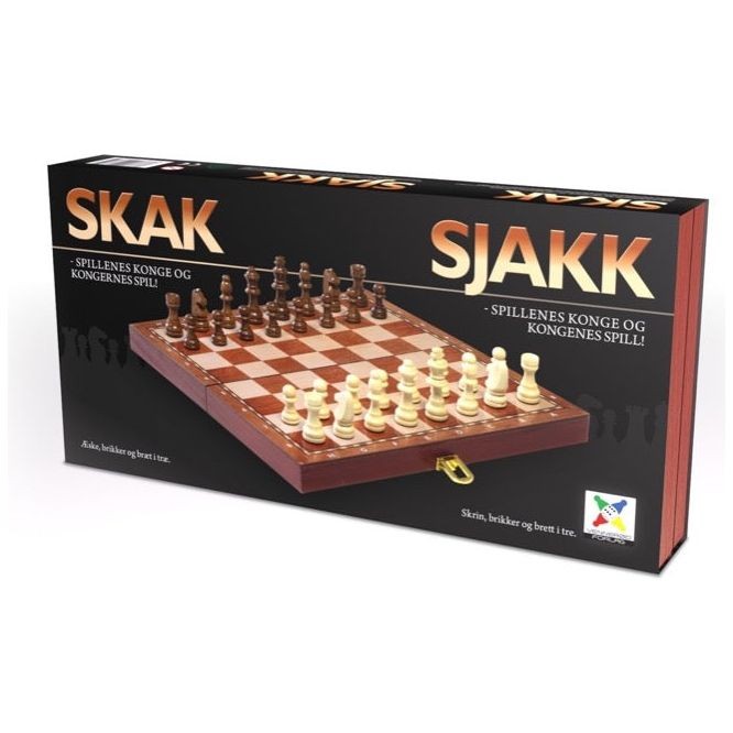 Skat sæt i træ (40x40 cm)