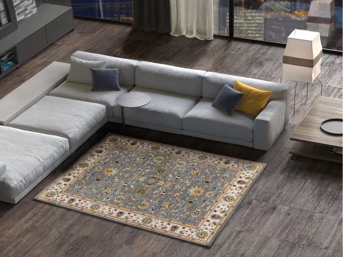 Tapis intérieur - classique - argent - 200 x 290 cm - CLASSIC