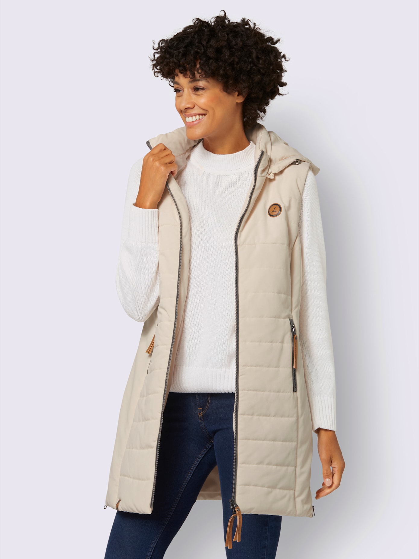 Gilet long qualité matelassée