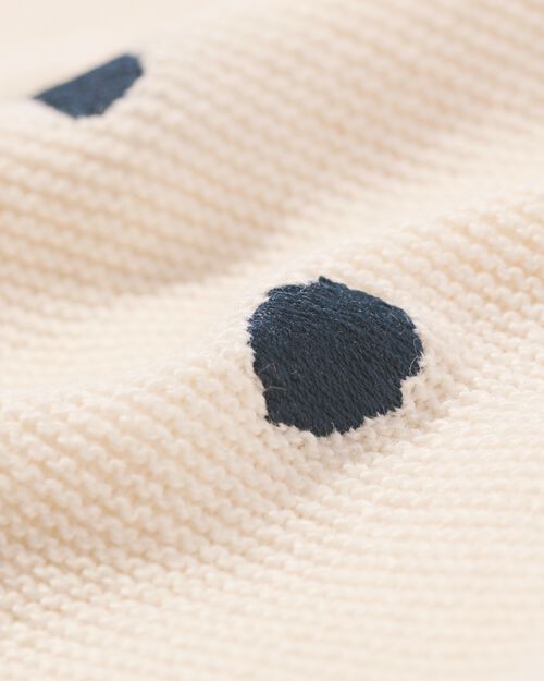 pull nouveau-né Miffy en maille blanc cassé