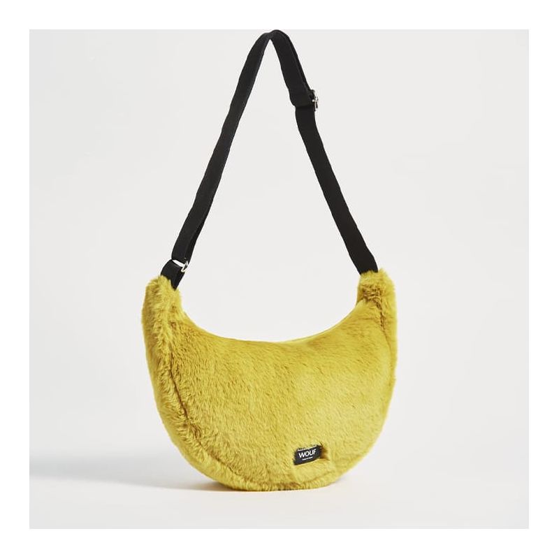 Sac bandoulière 30 cm en fausse fourrure Foxie