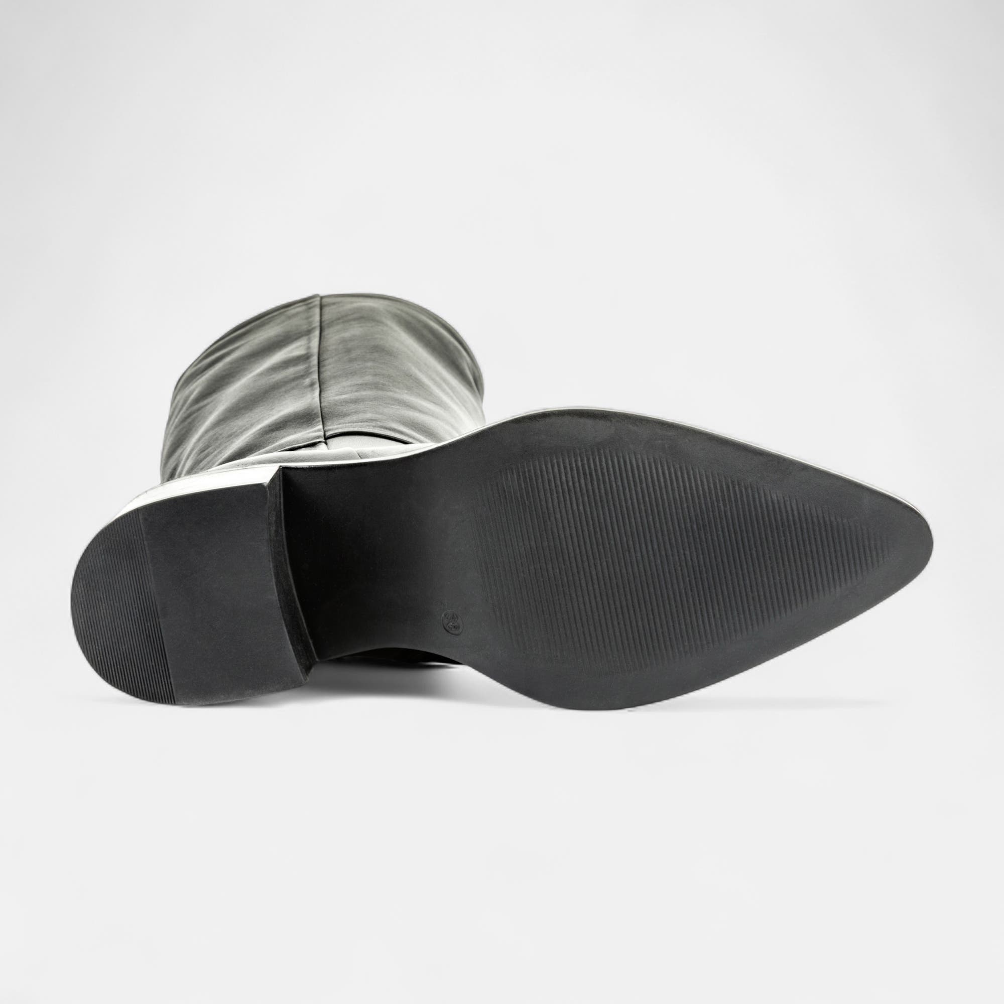 Bottes à talon Femme en cuir noir