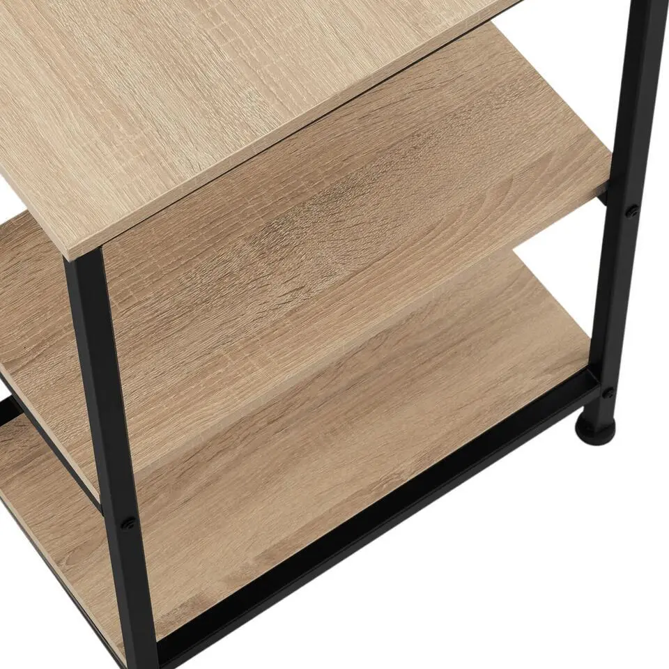 tectake Bureau Donegal 140x60x76,5cm, Industrieel Licht Hout, Eiken Sonoma