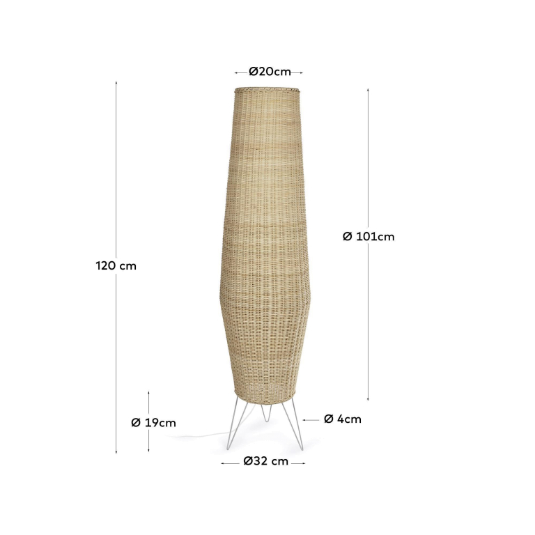 Kave Home Kamaria vloerlamp large