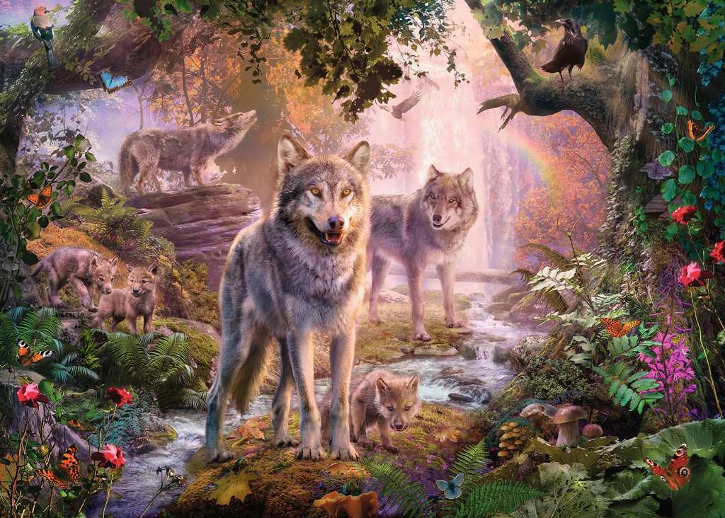 Ravensburger Spiel Wolfsfamilie im Sommer