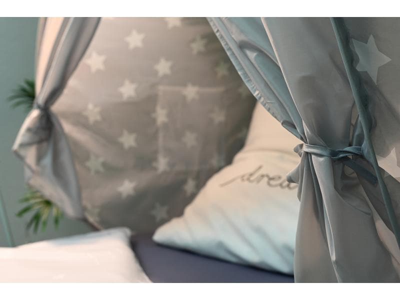 Knorrtoys Betthimmel Grey white stars Bettzelt für Kinder