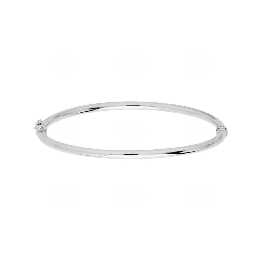 Armreif oval 375/9 K Weissgold 3.0mm