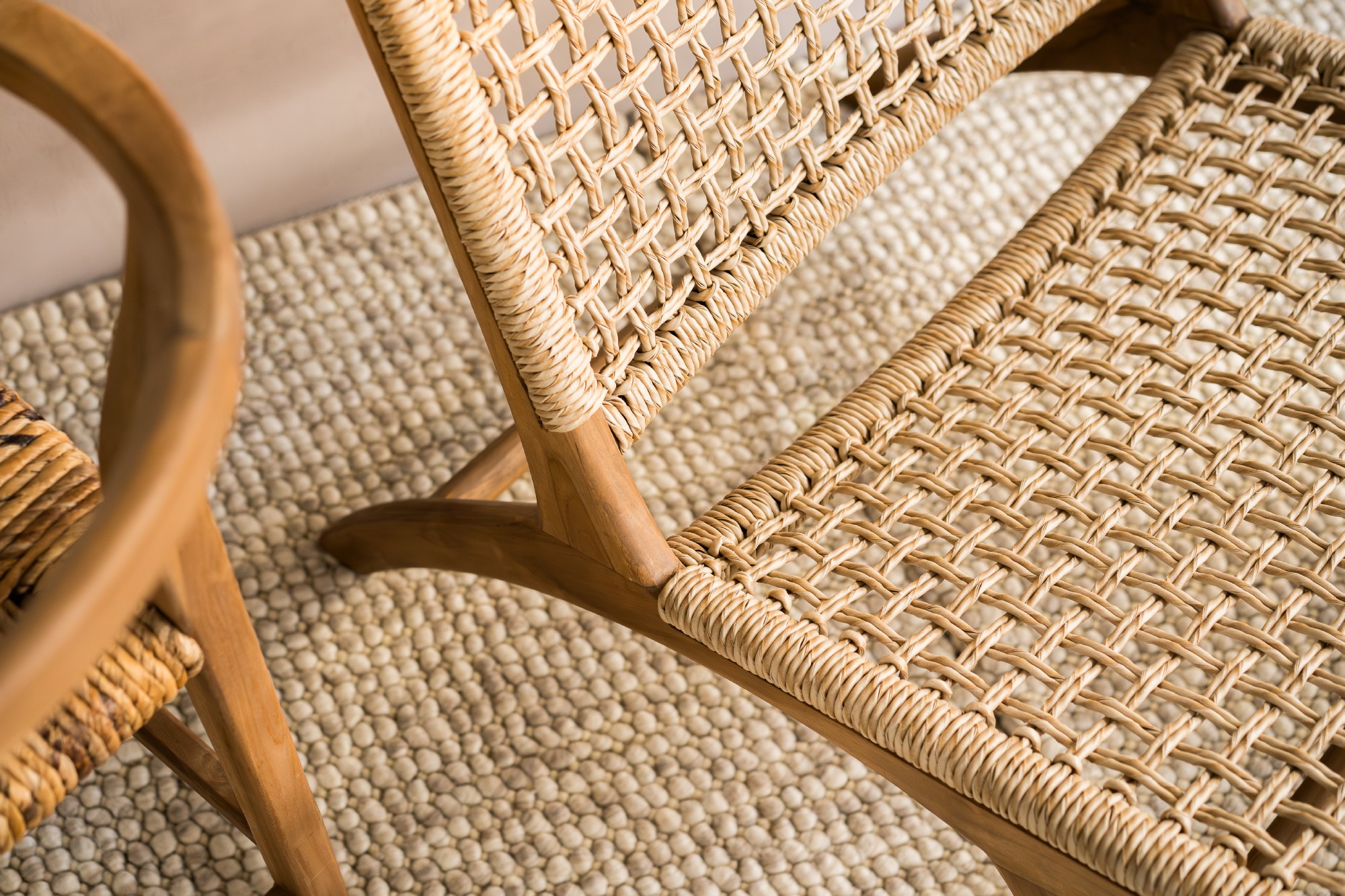 Lounge-Sessel 'Driessen' aus Teak, natur, B 65 cm, H 70 cm, L 78 cm von fischer's lagerhaus