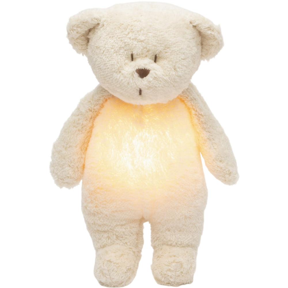 Køb Moonie Polar 2.0 Organic Humming Bjørn Med Pink Noise og en Lampe