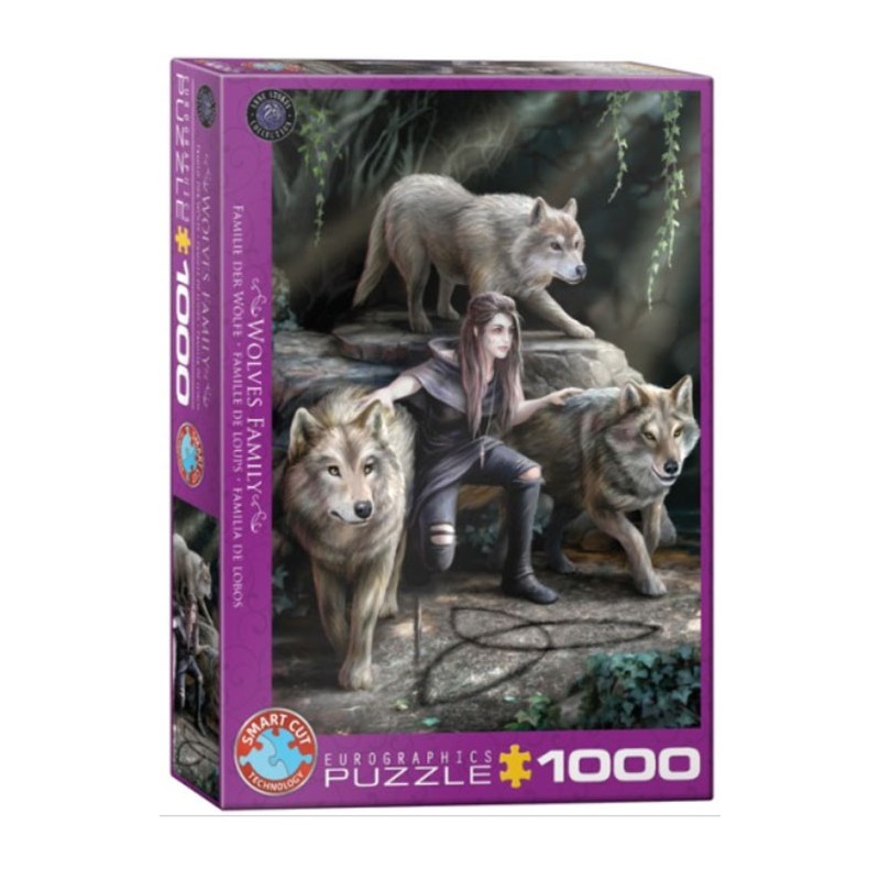 Puzzle 1000 pièces - Famille de Loups