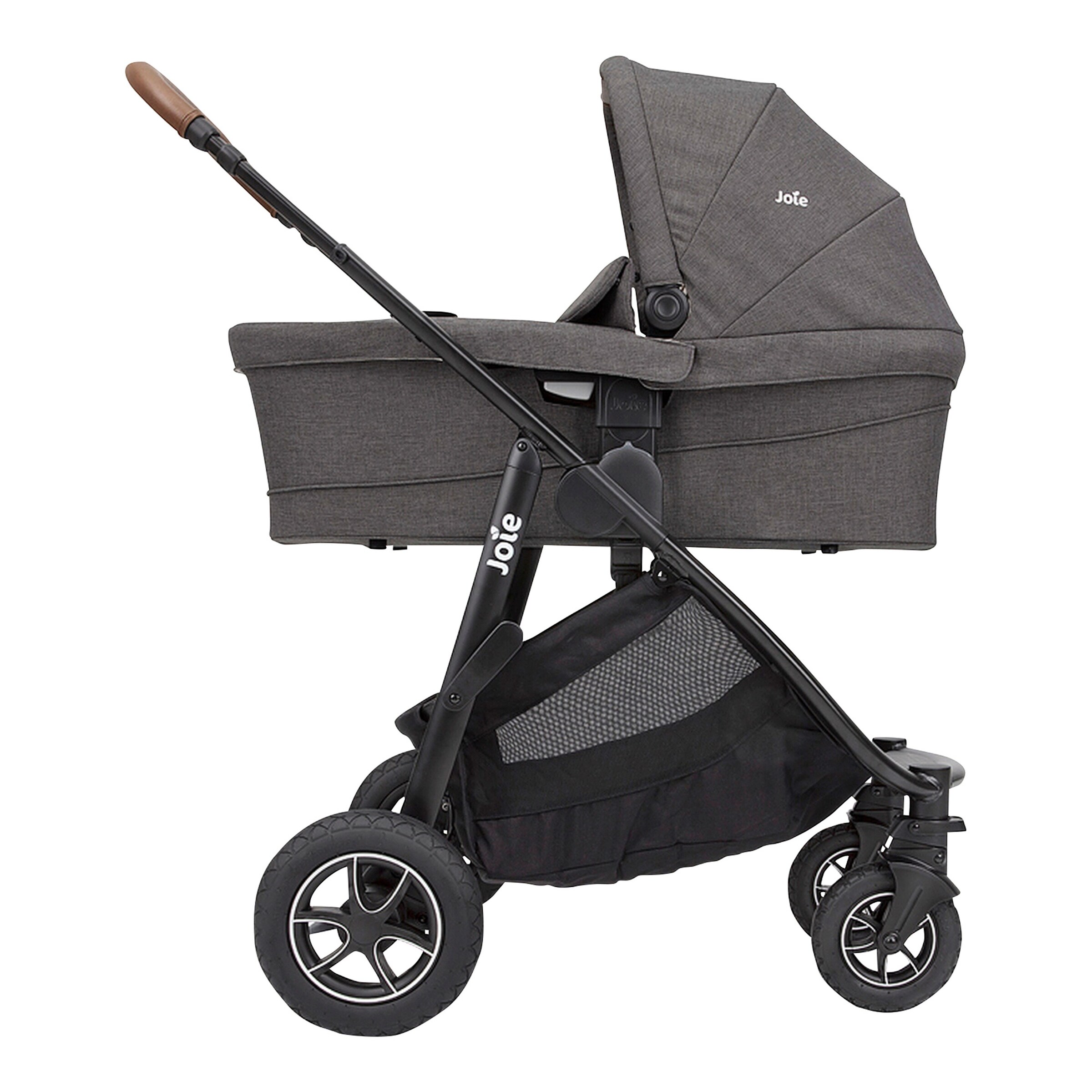 Joie Kombikinderwagen Versatrax Trio-Set inkl. Babyschale i-Snug 2 i-Size shell grey