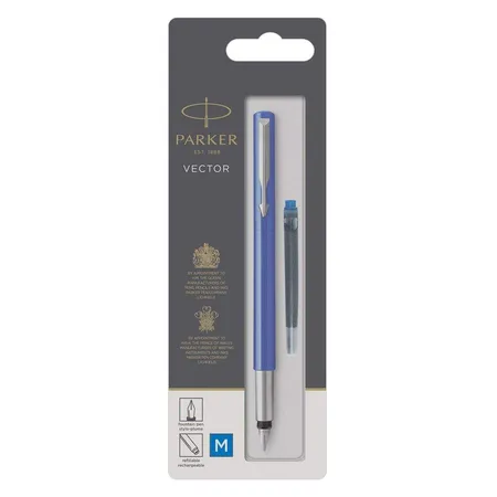 Parker Füllfederhalter Vector, blau, Federstärke M