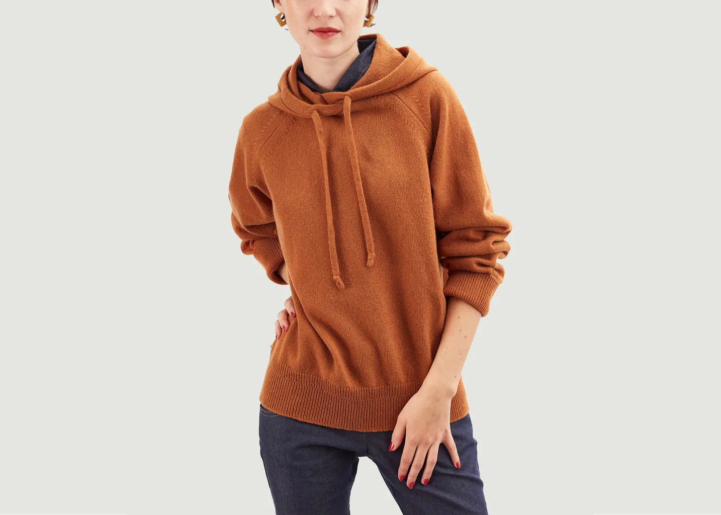Pull à Capuche en Cachemire Tricot