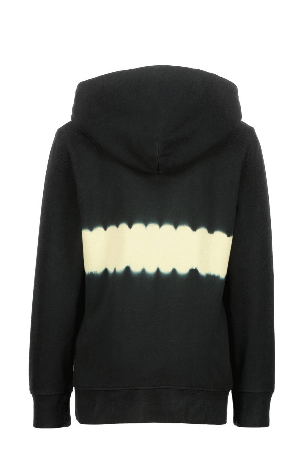 Raizzed hoodie Jermain met tekst zwart